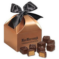 Chocolate Peanut Butter Meltaways in Copper Gift Box